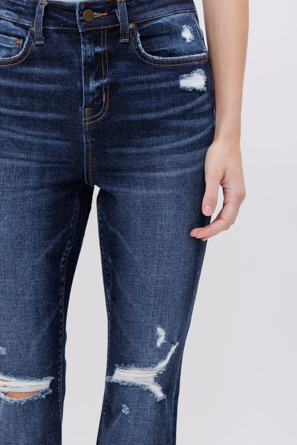 High Rise Dark Wash Denim Jeans
